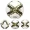 Minge fotbal RCO, pentru recreere, antrenamente si locuri de joaca, marimea 5, PVC, Model Auriu