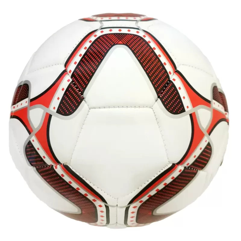 Minge fotbal RCO, pentru recreere, antrenamente si locuri de joaca, marimea 5, PVC, Model Rosu