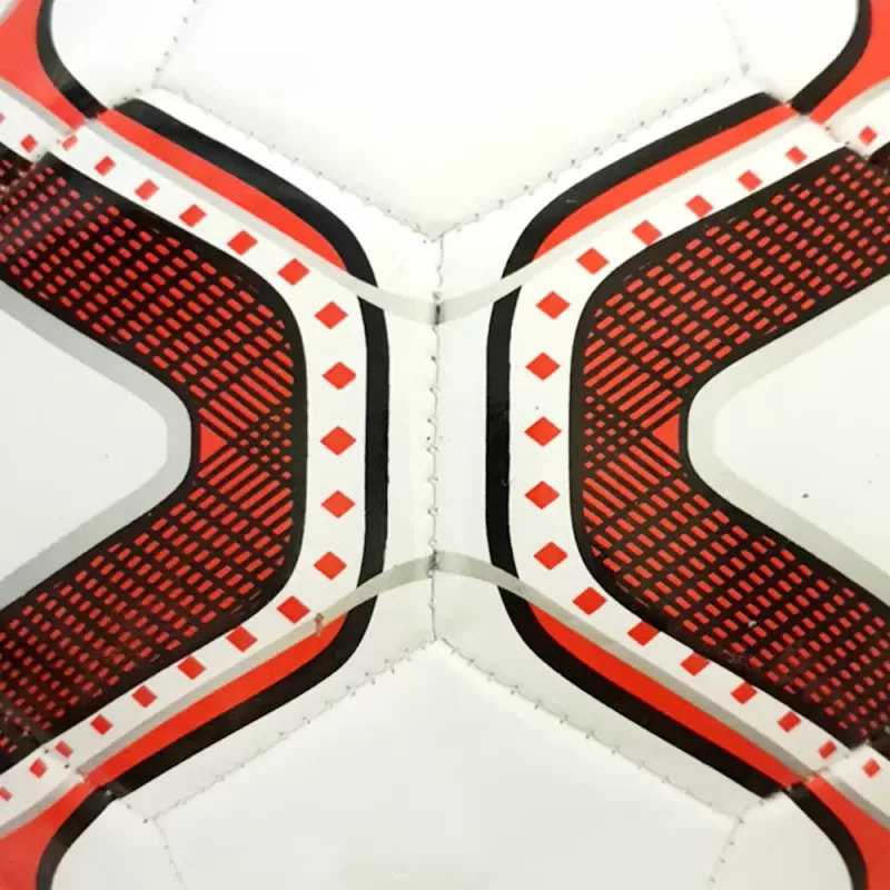 Minge fotbal RCO, pentru recreere, antrenamente si locuri de joaca, marimea 5, PVC, Model Rosu