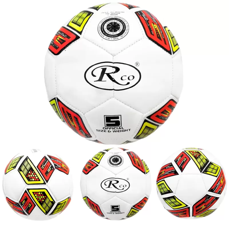 Minge fotbal RCO, pentru recreere, antrenamente si locuri de joaca, marimea 5, PVC, Model Dungi