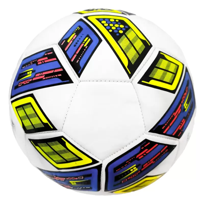 Minge fotbal RCO, pentru recreere, antrenamente si locuri de joaca, marimea 5, PVC, Model Dungi