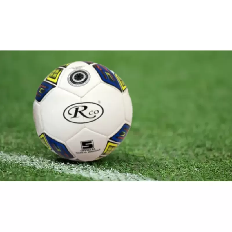 Minge fotbal RCO, pentru recreere, antrenamente si locuri de joaca, marimea 5, PVC, Model Dungi