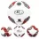 Minge fotbal RCO, pentru recreere, antrenamente si locuri de joaca, marimea 5, PVC, Model Dungi