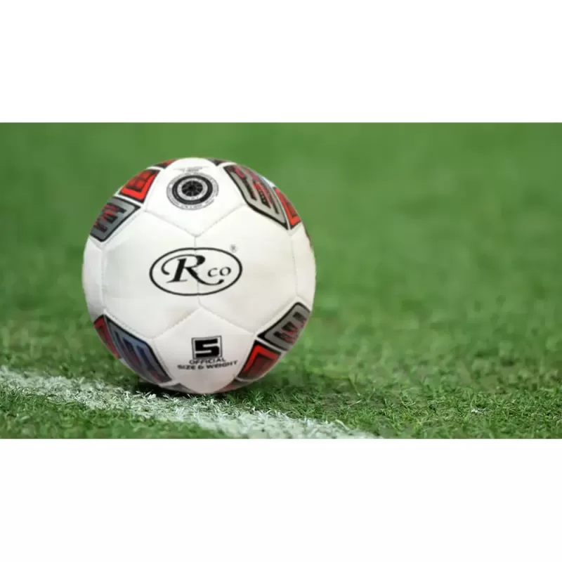Minge fotbal RCO, pentru recreere, antrenamente si locuri de joaca, marimea 5, PVC, Model Dungi