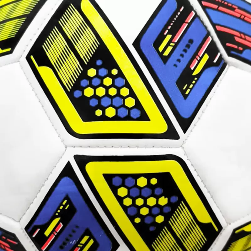Minge fotbal RCO, pentru recreere, antrenamente si locuri de joaca, marimea 5, PVC, Model Dungi