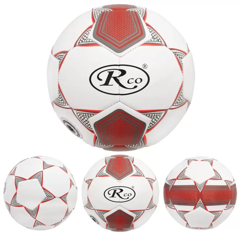 Minge fotbal RCO, pentru recreere, antrenamente si locuri de joaca, marimea 5, SEMI PU, Rosu