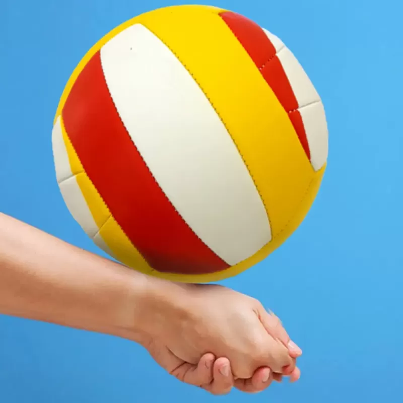 Minge volei RCO, pentru recreere, antrenamente si locuri de joaca, marimea 5, PVC, Rosu