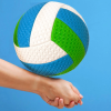 Minge volei, pentru recreere, antrenamente si locuri de joaca, marimea 5, PVC, Albastru