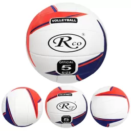 Minge volei RCO, pentru recreere, antrenamente si locuri de joaca, marimea 5, PVC, Rosu