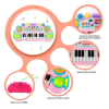Jucarie interactiva mini pianina RCO cu 24 de taste, luminite multicolore si functie de inregistrare, 35 x 15 cm,+3ani