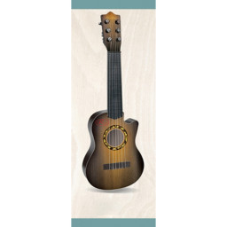Chitara de jucarie pentru copii 55 cm, Maro