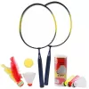 Set palete badminton RCO® pentru copii cu 6 accesorii, 45 cm, Albastru