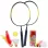Set palete badminton RCO® pentru copii cu 6 accesorii, 45 cm, Albastru