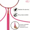 Set palete badminton RCO® pentru copii cu 6 accesorii, 45 cm, Roz