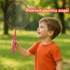 Set palete badminton RCO® pentru copii cu 6 accesorii, 45 cm, Roz