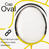 Set Palete Badminton Aluminiu RCO®, 2 bucati culoare Negru/Galben, Husa Cover Total, 3 fluturasi din naylon