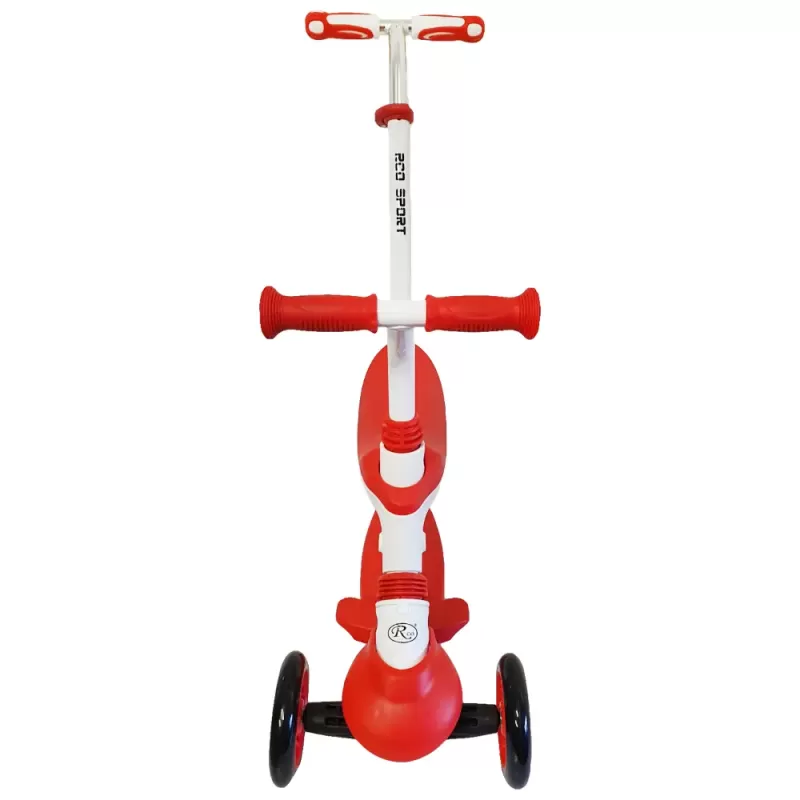 Trotineta evolutiva RCO, 5 in 1, Alb cu Rosu