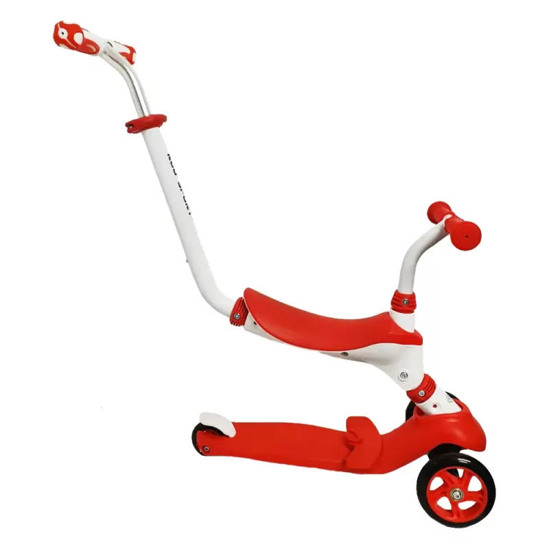 Trotineta evolutiva RCO, 5 in 1, Alb cu Rosu