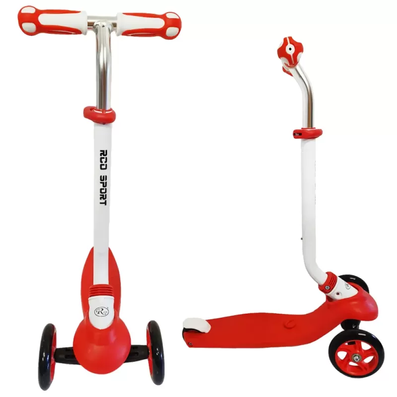 Trotineta evolutiva RCO, 5 in 1, Alb cu Rosu