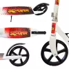 Trotineta din aliaj de metal, pliabila, ghidon reglabil, frana pe disc, ABEC-7, Alb