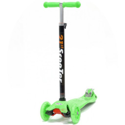 Trotineta cu 3 roti si luminite multicolore, Verde