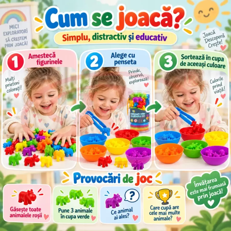 Joc pentru motricitate fina, coordonare si gandire logica