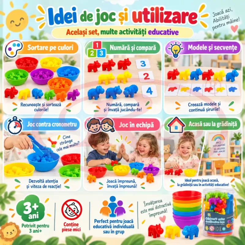 Joc pentru motricitate fina, coordonare si gandire logica