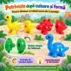 Set cu 13 dinozauri pentru motricitate fina, atentie si coordonare