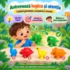 Set cu 13 dinozauri pentru motricitate fina, atentie si coordonare