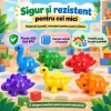 Set cu 13 dinozauri pentru motricitate fina, atentie si coordonare