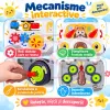 Jucarie de tras cu lumini, sunete in engleza si volum reglabil