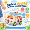 Jucarie de tras cu lumini, sunete in engleza si volum reglabil