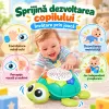 Proiector cu stele si luna, volum reglabil si 15 sunete pentru bebelusi