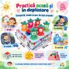 Set textil cu morcovi numerotati si servetele cu efect de fosnet