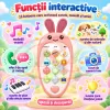 Telefon de jucarie pentru imitatie, explorare si relatia cauza-efect