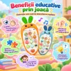 Telefon de jucarie pentru imitatie, explorare si relatia cauza-efect