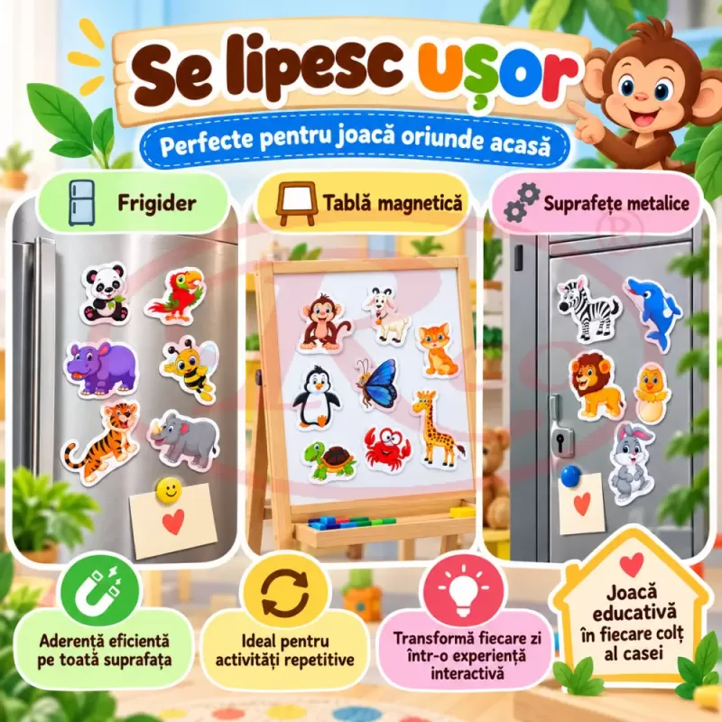 Joc educativ pentru povesti, asociere, memorie si invatarea animalelor