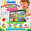 Tableta cu litere, cifre, animale, culori, forme, sunete si melodii