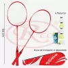 Set Palete Badminton pentru Recreere – 2 Palete, 6 Fluturasi si Husa de Protectie