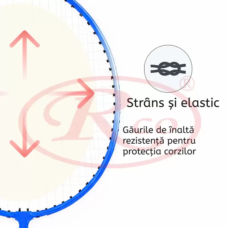 Set Rachete Badminton pentru Recreere – 2 Rachete, 6 Fluturasi si Husa de Protectie