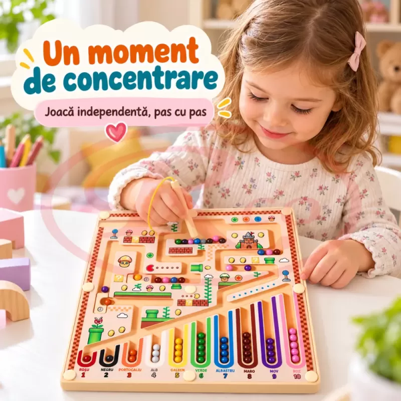 Activitate magnetica pentru logica, concentrare si motricitate fina