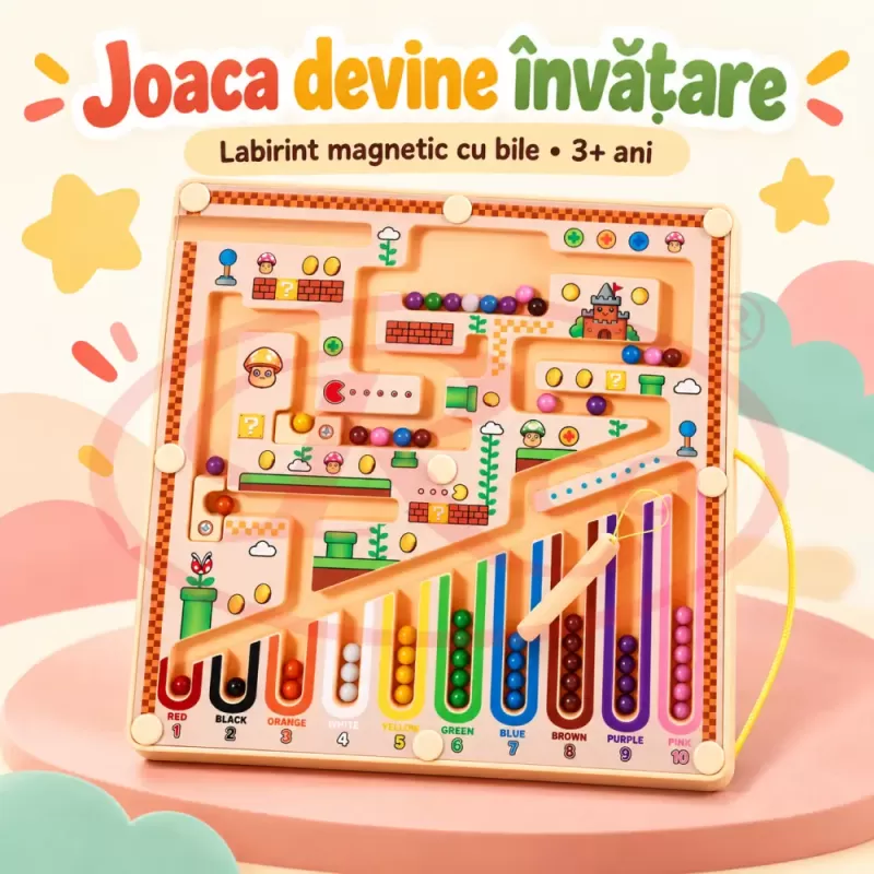 Activitate magnetica pentru logica, concentrare si motricitate fina