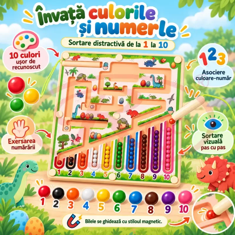 Activitate magnetica pentru logica, concentrare si motricitate fina