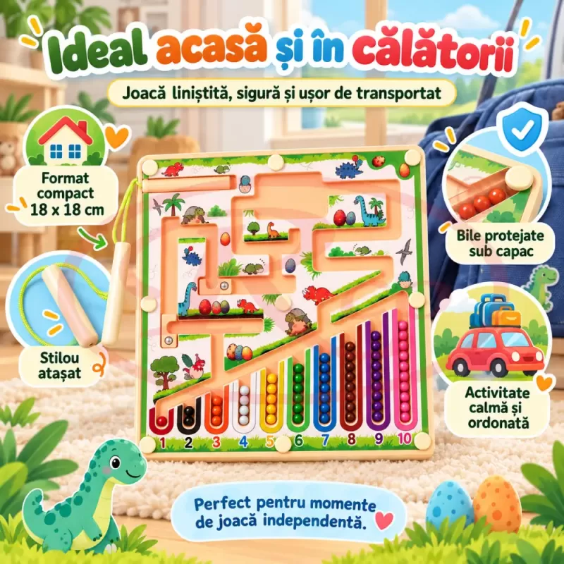 Activitate magnetica pentru logica, concentrare si motricitate fina