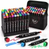 Set multicolor cu gentuta si suport pentru manga, lettering si proiecte creative