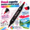 Set multicolor cu gentuta si suport pentru manga, lettering si proiecte creative