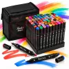 Set multicolor cu gentuta si suport pentru manga, lettering si proiecte creative
