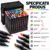 Set multicolor cu gentuta si suport pentru manga, lettering si proiecte creative