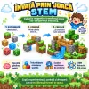 Set STEM magnetic pentru logica, orientare spatiala si imaginatie