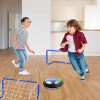 Set de joaca mini, 2 porti de fotbal cu minge rotativa Hover Ball, pompa de umflat, minge de fotbal din cauciuc
